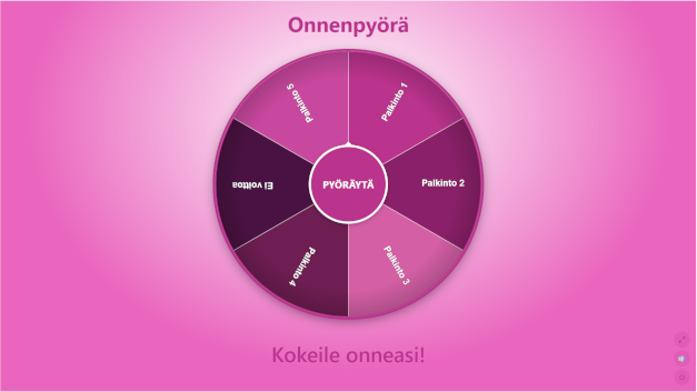 Wheel of Fortune Onnenpyörä messuille